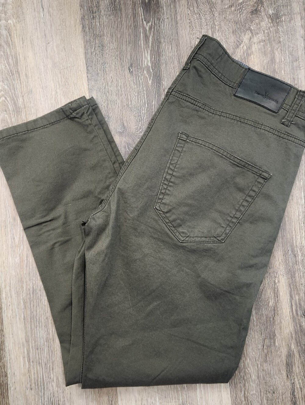 Tailor Vintage Army Green Slim Pants Sz 36/30